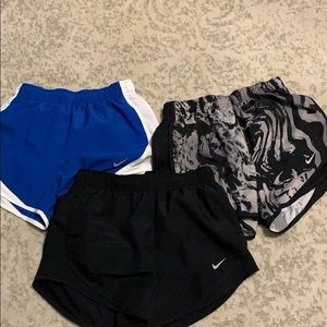 nike dry tempo core running shorts set